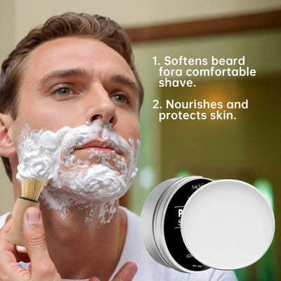 Mint Shaving Cream with Brush